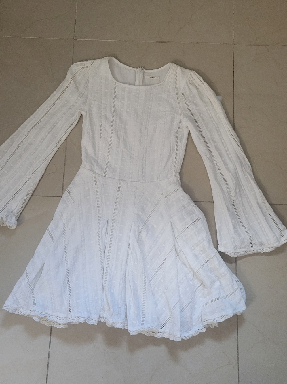 White Boho Mini Dress